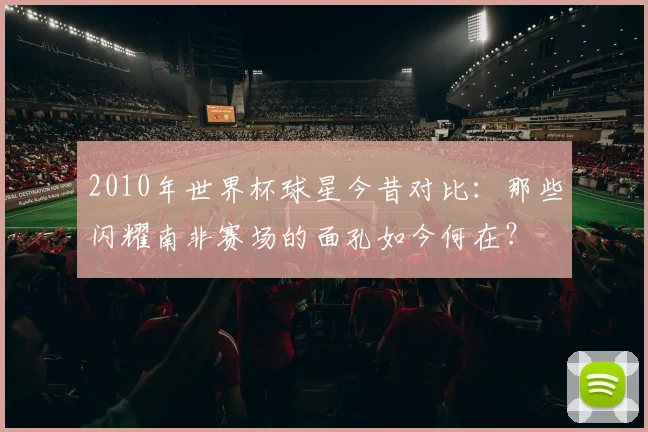 2010年世界杯球星今昔对比：那些闪耀南非赛场的面孔如今何在？